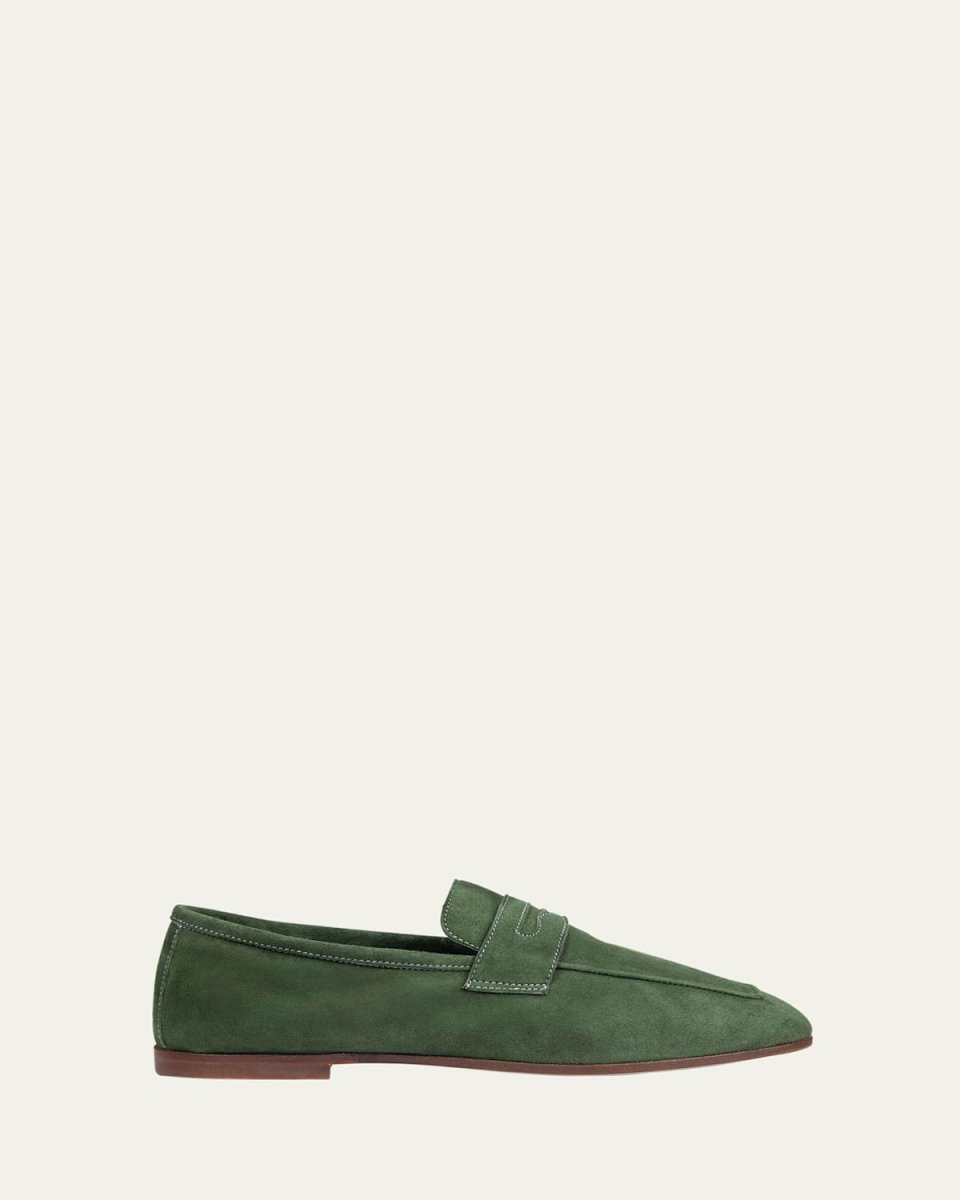 Essenziale Suede Penny Loafers